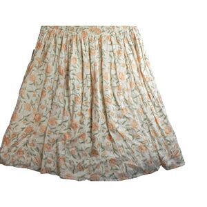Adrian Jordan Skirt Womens 22/24 AOP‎ Flower Boho Chic A-line Flare Rayon Ladies